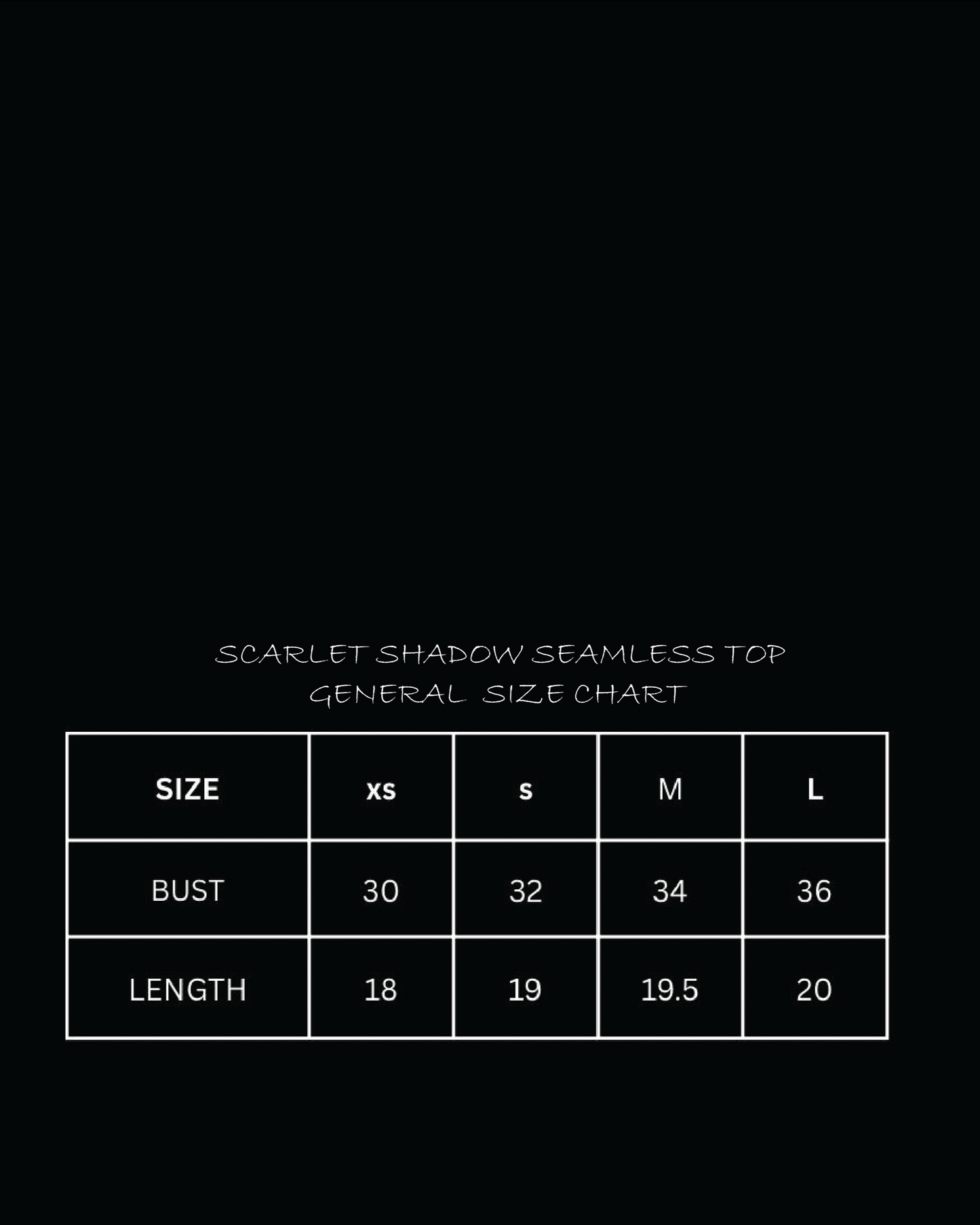 SCARLET SHADOW TOP BLACK